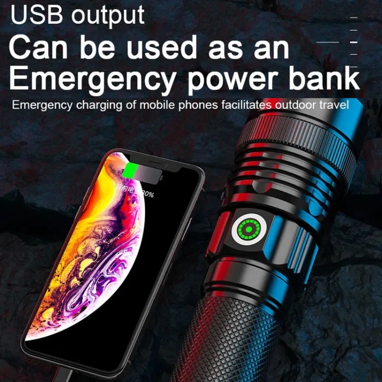 E-SMARTER A56 Outdoor High Brightness Laser Flashlight Telescopic Zoom ...