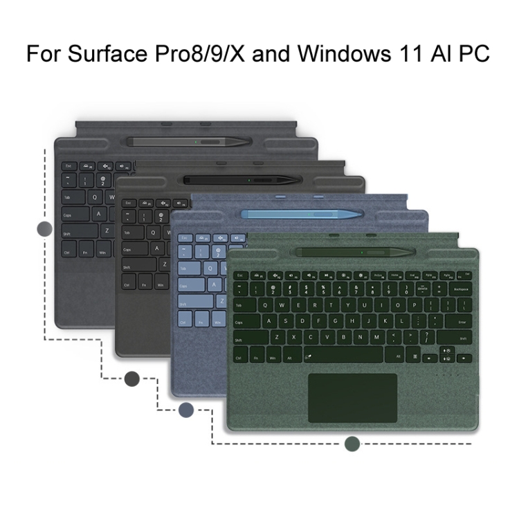 Microsoft Surface Pro 8 / 9 / X用 Bluetoothキーボード マグネット式