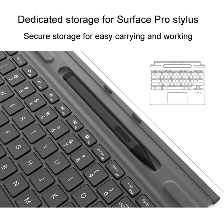 Microsoft Surface Pro 8 / 9 / X Bluetooth キーボード マグネット式