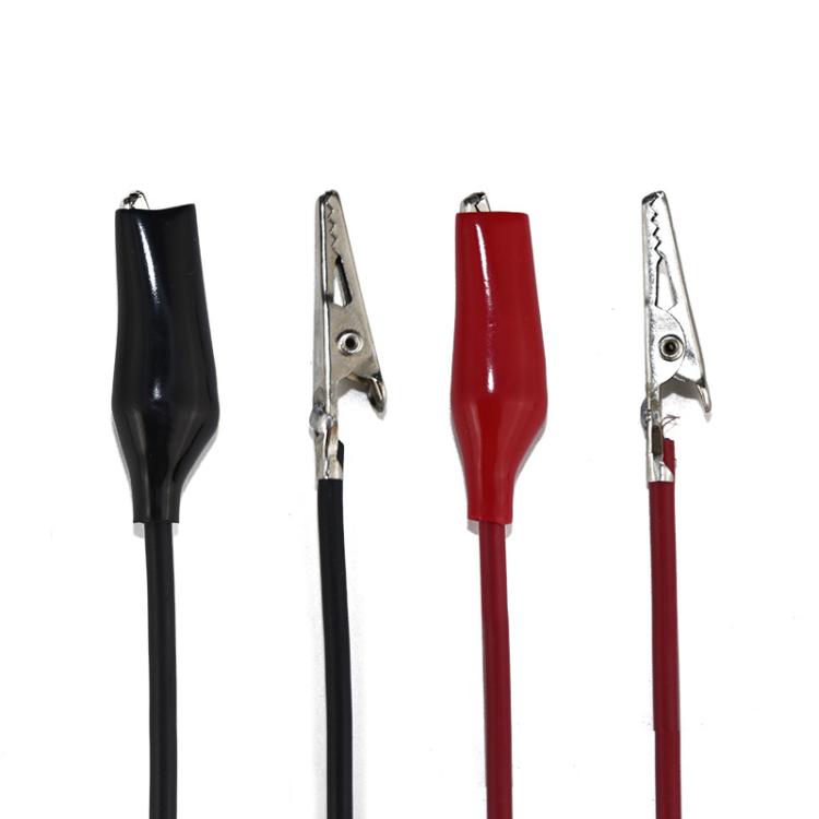 Câble BNC Mâle Avec Pinces Crocodile – Rouge Et Noir, 1,20m, IXTRIMA, Pour Tests