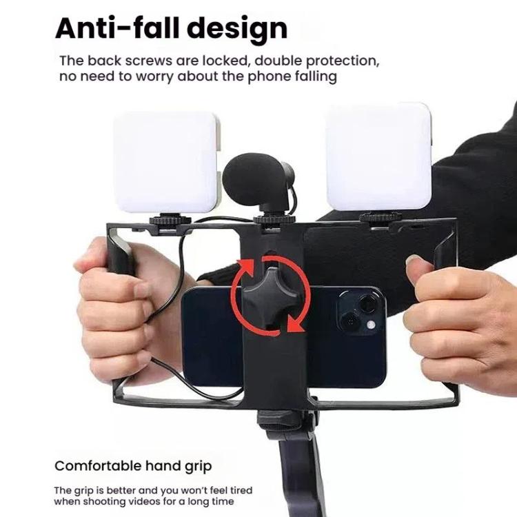 Smartphone Video Rig Kit with LED Fill Light & Microphone All-in-One ...