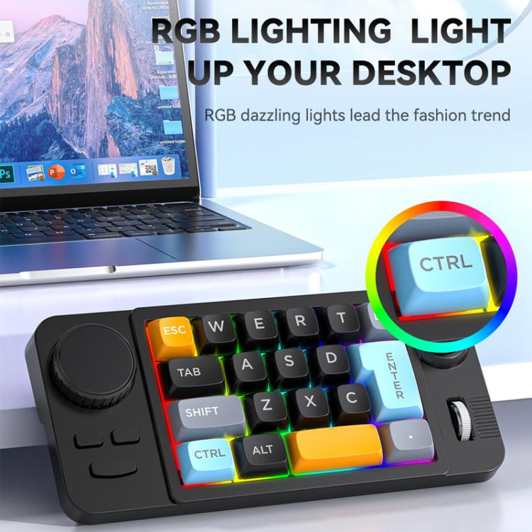 MKESPN 19-Key USB-C Wired Gaming Keyboard Macro Programmable Hot ...
