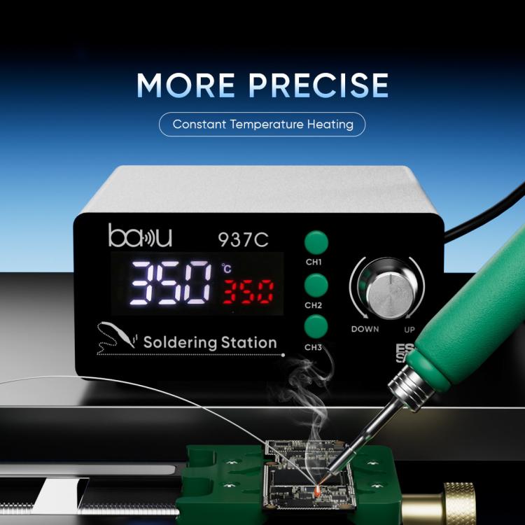 Digital Display Soldering Station – Foot Pedal Automatic Tin Feeding, Constant Temperature 200-480°C, For PCB & BGA Repair, Workshop Use (385C Model)