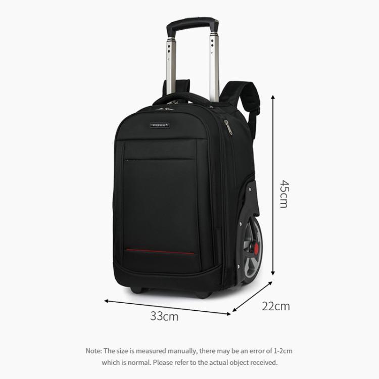 20 Inch Carry-On Trolley Backpack Large Capacity Waterproof Oxford Travel  Duffle Bag With Wheels & TSA Lock(Black)