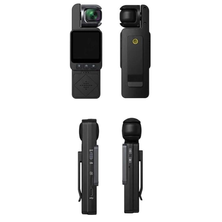 Portable Outdoor Cycling Dashcam 4K HD Law Enforcement WiFi Video Camera(Black) - B1