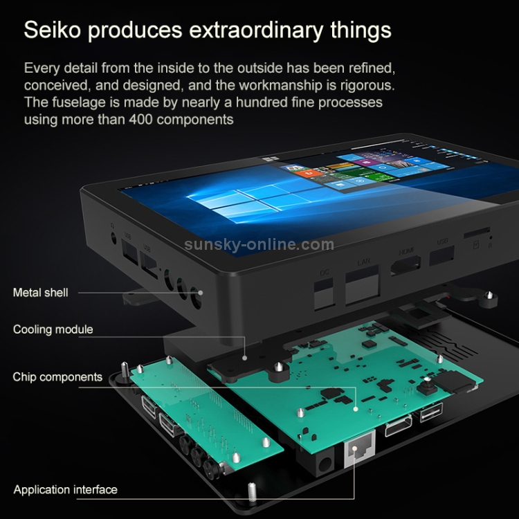 F3 Industrial Impresión 3D Embedded Tablet Mini PC Box, 4GB + 64GB, 8.0 ...