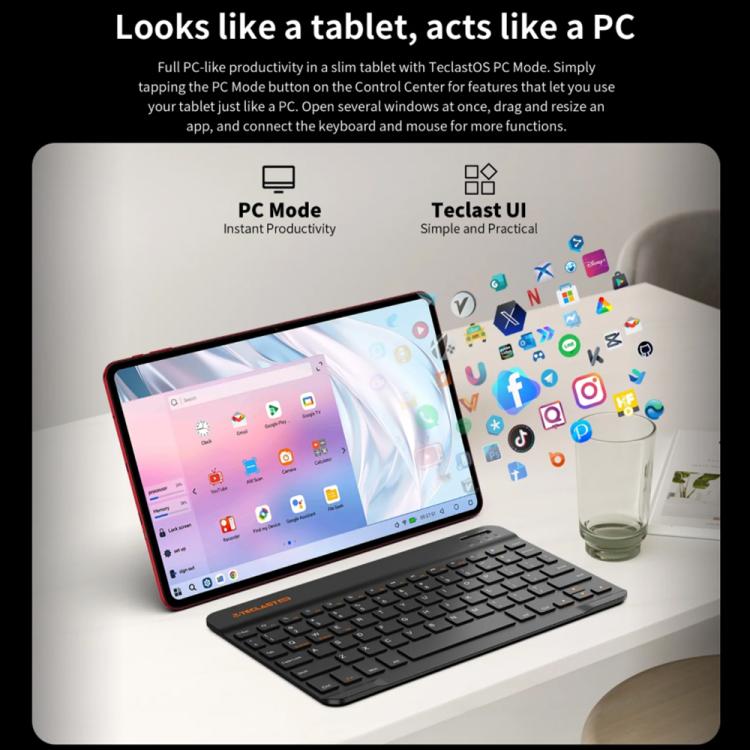 Teclast T60AI WiFiタブレットPC、6GB+128GB、12インチ Android 15