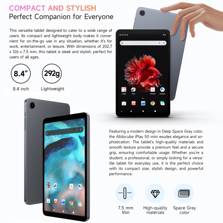 ALLDOCUBE iPlay 50 mini T811 4G LTE Tablet, 8.4 inch, 4GB+