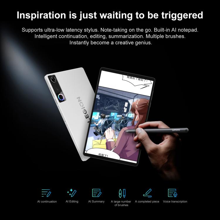 Lenovo LEGION Y700 Gen5 8.8インチ AIゲーミングWIFIタブレット、16GB