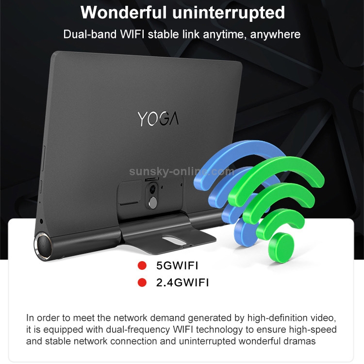 Lenovo Yoga Tab 5 YT-X705F、10.1インチ、3GB + 32GB
