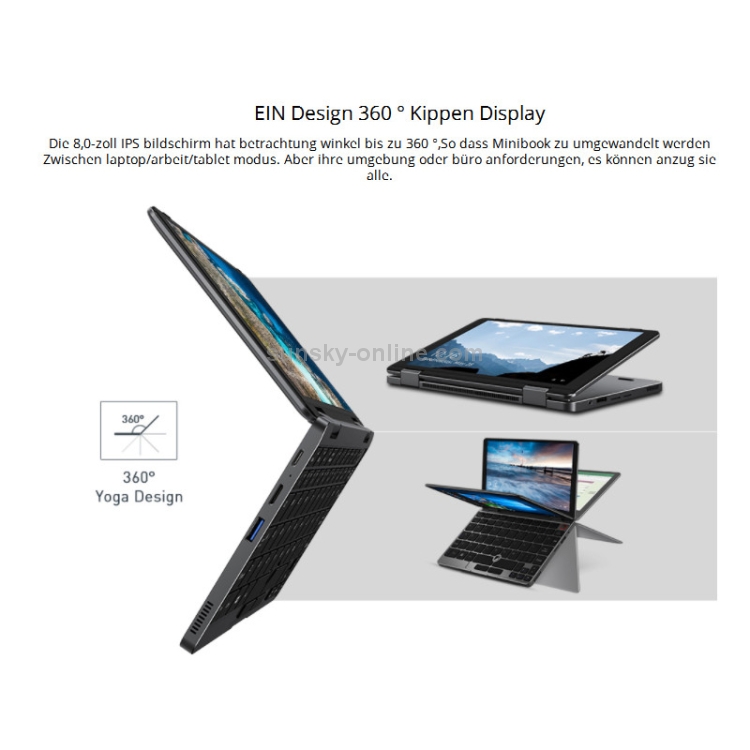CHUWI MiniBook Laptop, 8 inch, 8GB+256GB