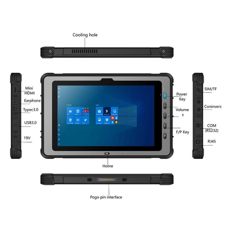 UNIWA WinPad W103 Rugged Tablet PC, 16GB+256GB, 10.1 inch Windows 11 ...