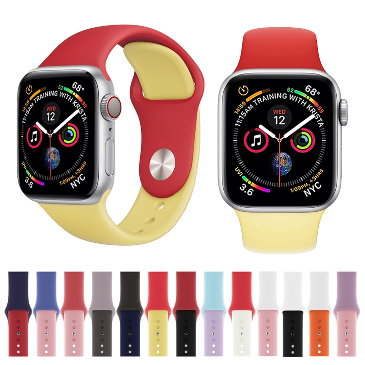 アップルウォッチシリーズ3＆2＆1 38ミリメートルダブルカラーシリコン