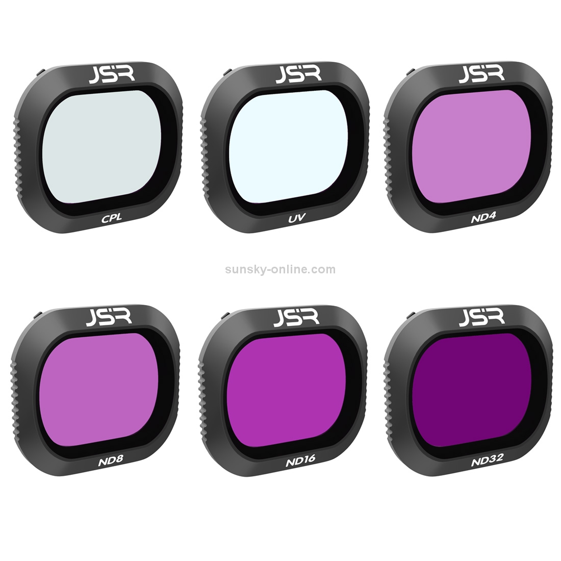 JSR Drone 6 in 1 UV+CPL+ND4+ND8+ND16+ND32 Lens Filter for DJI MAVIC 2 Pro