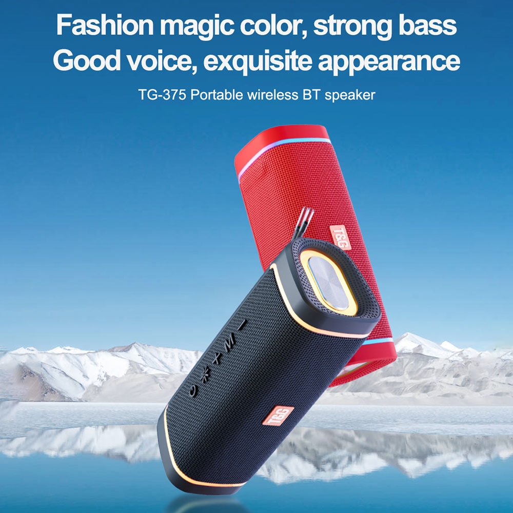 T&G TG375 Outdoor Portable LED Light RGB Wireless Bluetooth Speaker ...