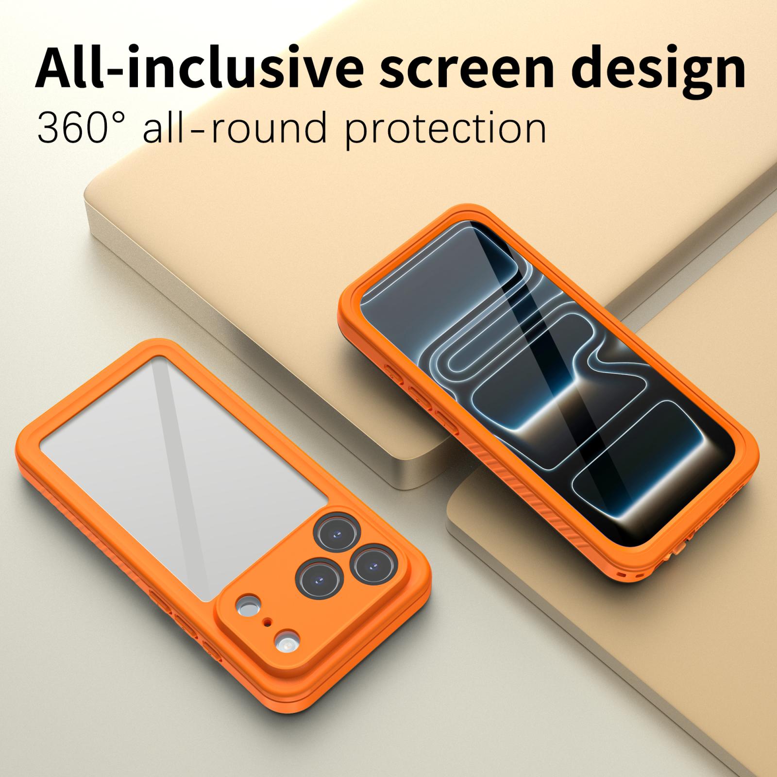 For iPhone 17 Pro RedPepper Waterproof Phone Case(Orange) - 7
