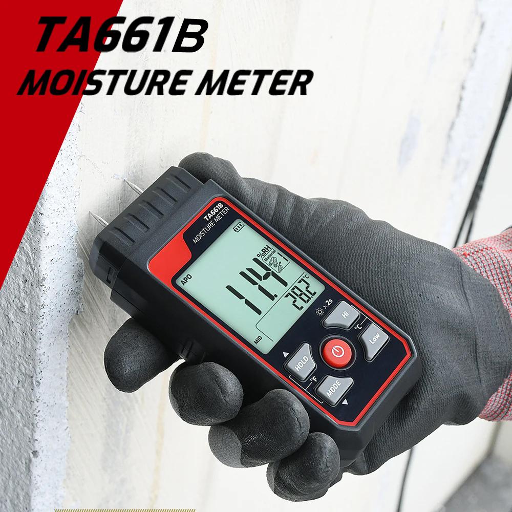 TASI TA661B Wood Moisture Meter Quickly Measure Moisture Content Tester ...