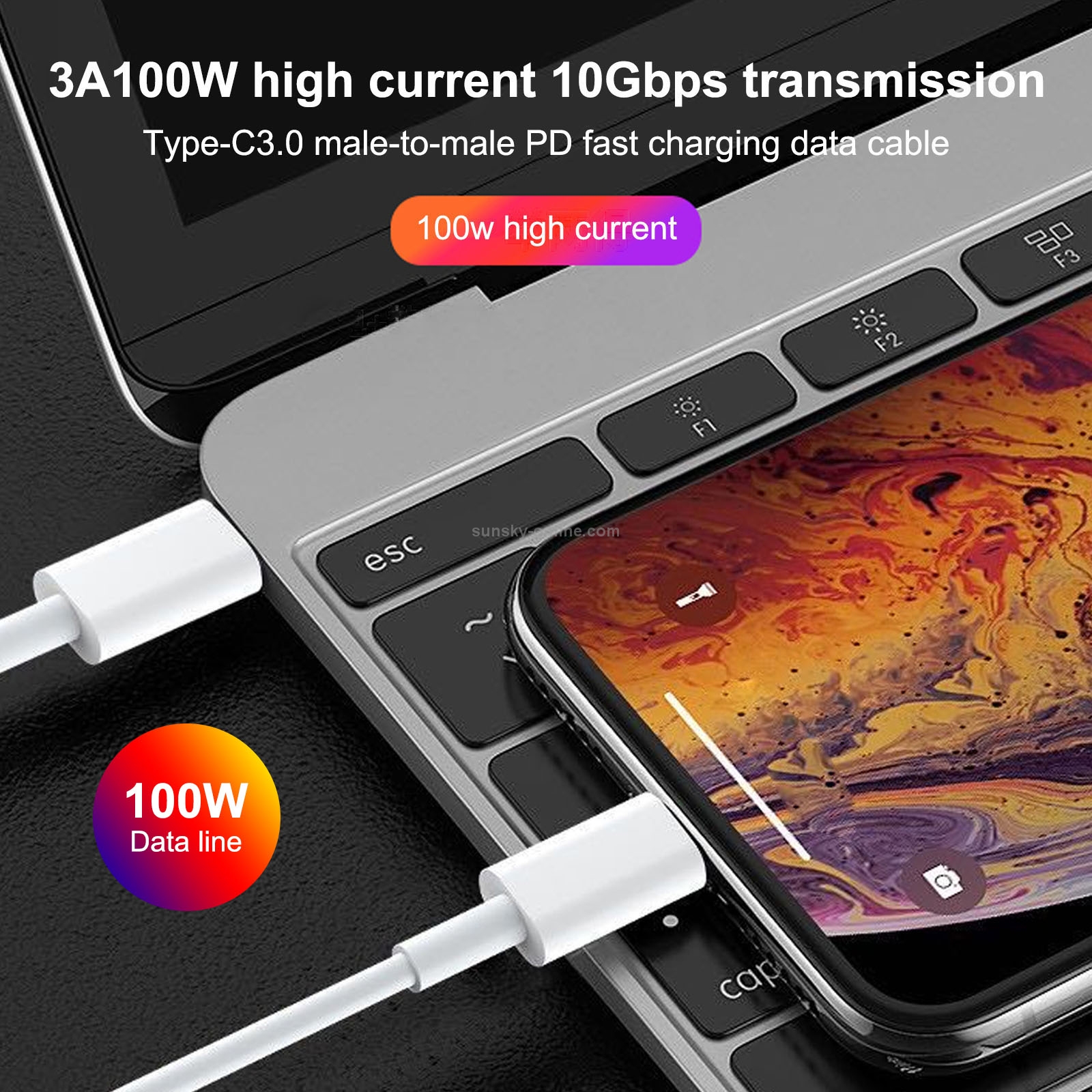 iPhone 13 MINI / 13/13 PRO / 13 PRO MAX 100W USB-C / TYPE-Cから8
