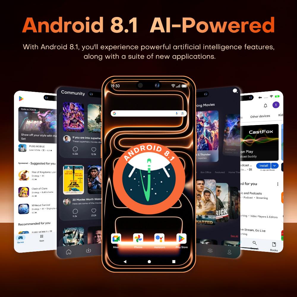 i17 Pro Max / A19, 4GB+64GB, 6.85 inch Android 8.1 MTK6762 Octa Core ...