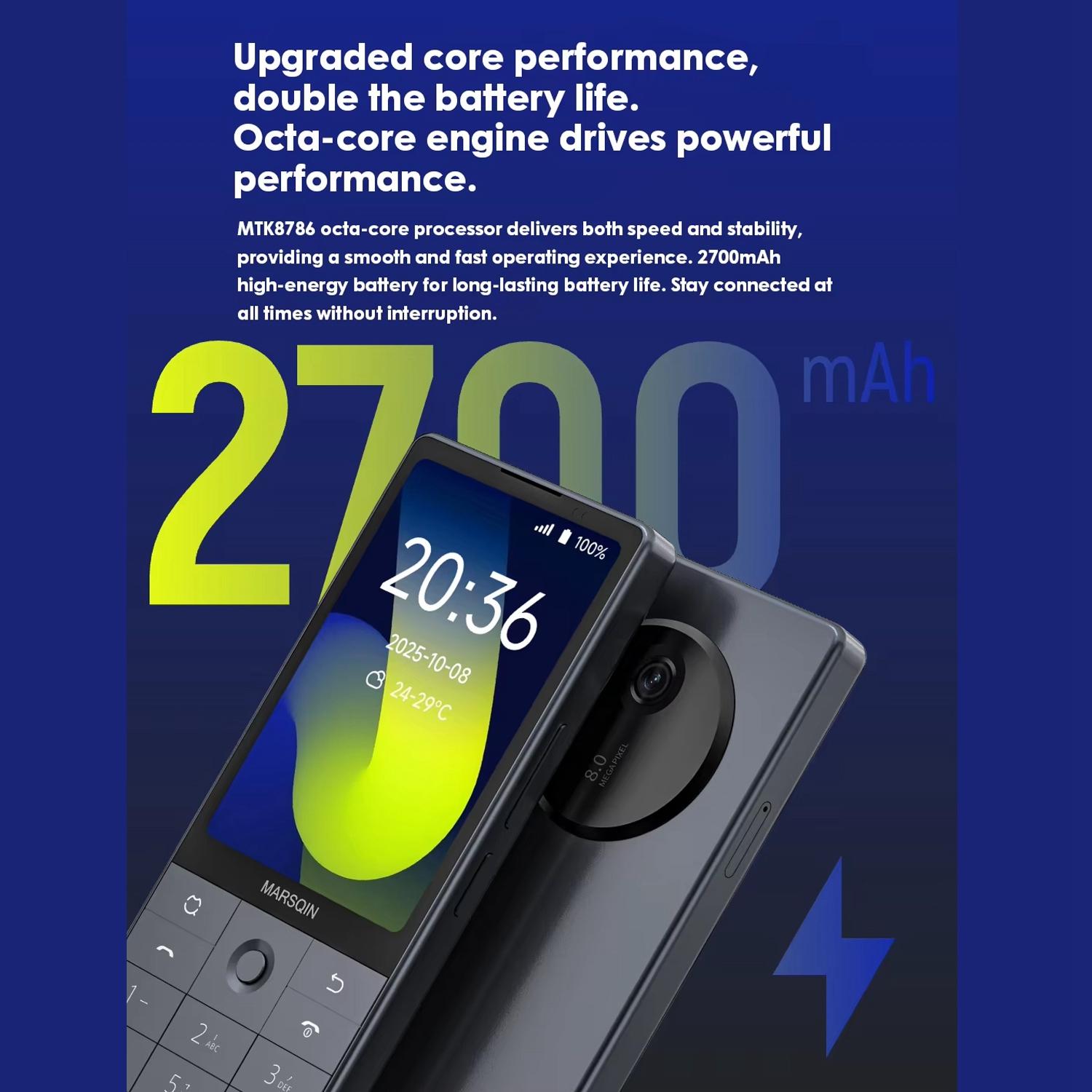DUOQIN F25 Elder Keypad Smart Phone, 6GB+128GB, 3.54 inch