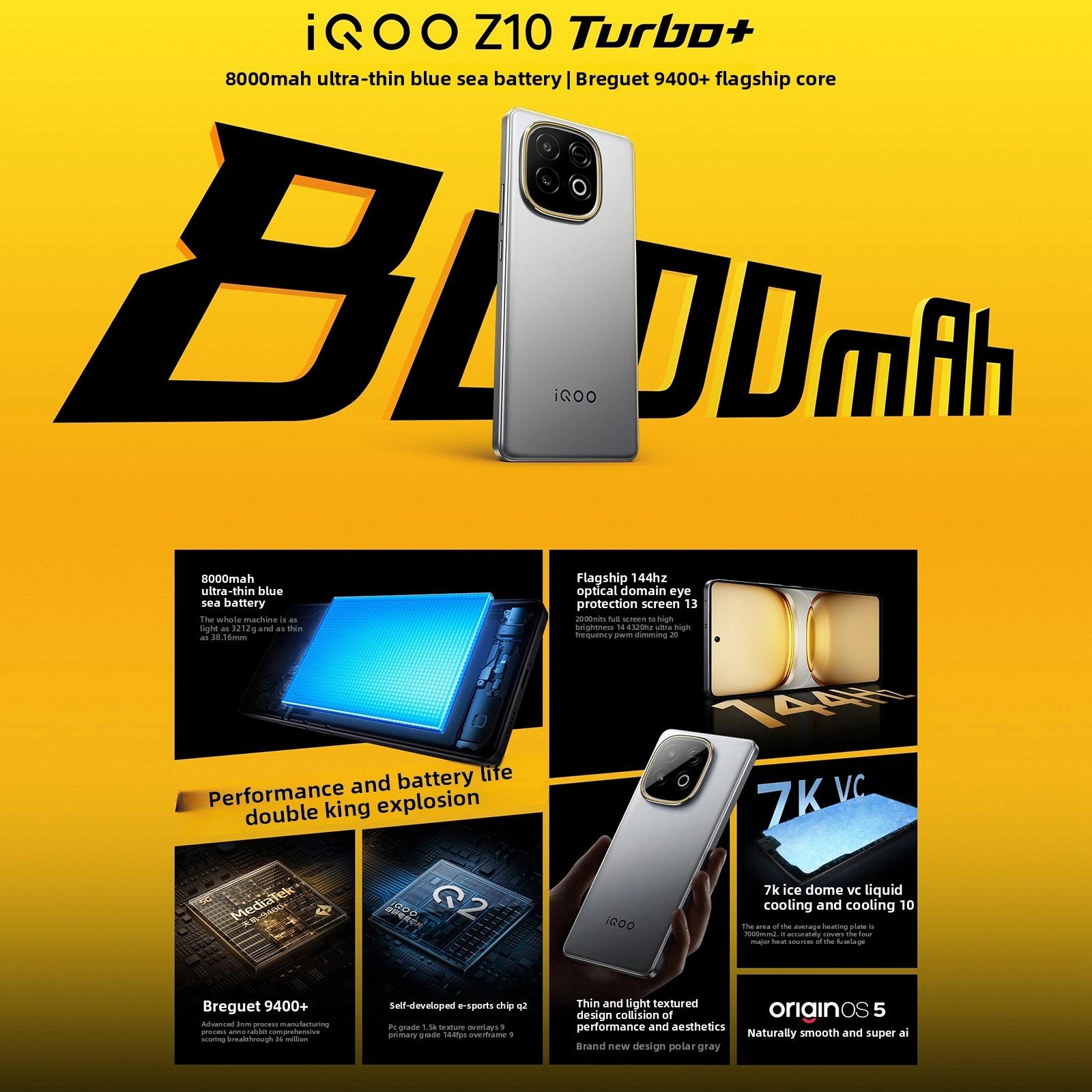 vivo iQOO Z10 Turbo+, 12GB+256GB, Screen Fingerprint, 6. 
