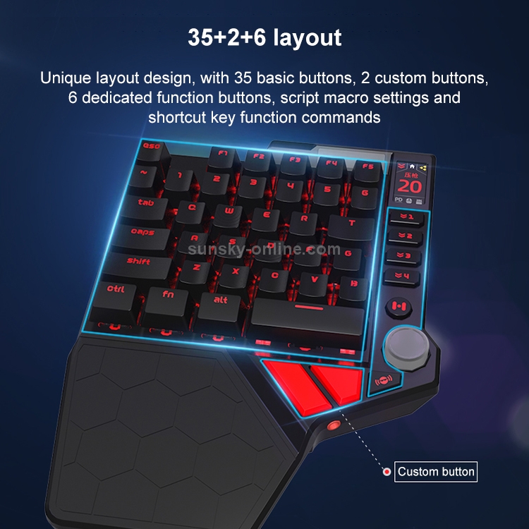 模型製作用品 Handjoy k5 SUNSKY - Handjoy K5 Gaming Mobile Mechanical One Hand