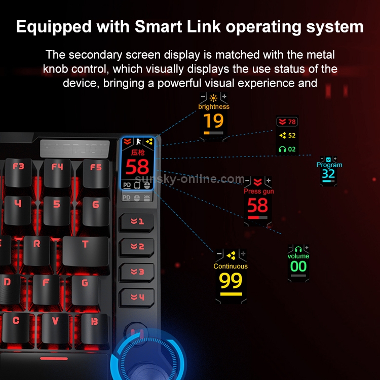 SUNSKY - Handjoy K5 Gaming Mobile Mechanical One Hand