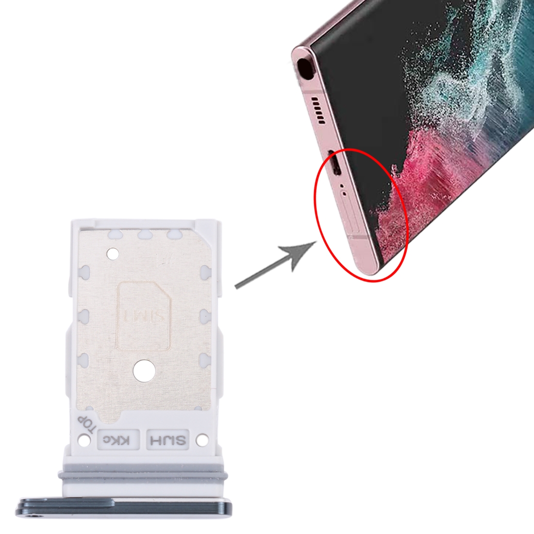 For Samsung Galaxy S22 Ultra 5G SM-S908B Original SIM Card