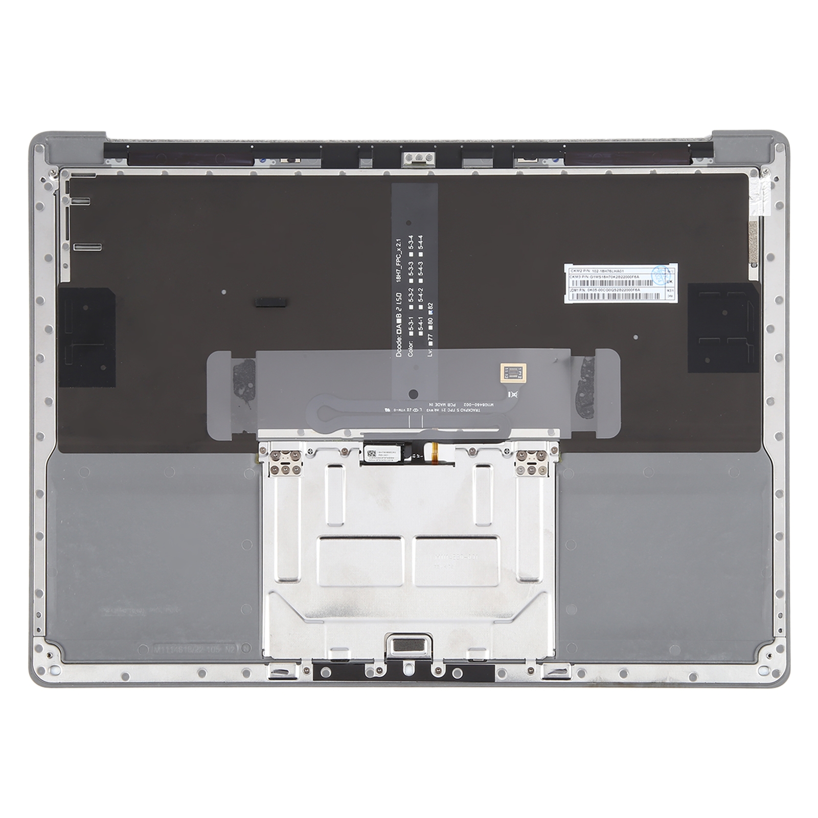 Microsoft Surface Laptop 3 / 4 / 5 13.5 インチ用 UK キーボード、C 