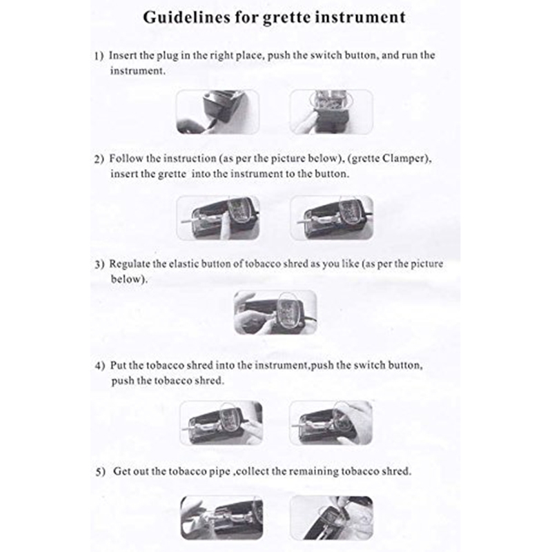 cigarette rolling instructions How to Roll a With a Cigarette Roller: 10 Steps Ten's Bourreur Pour "self-made" Cigarettes,