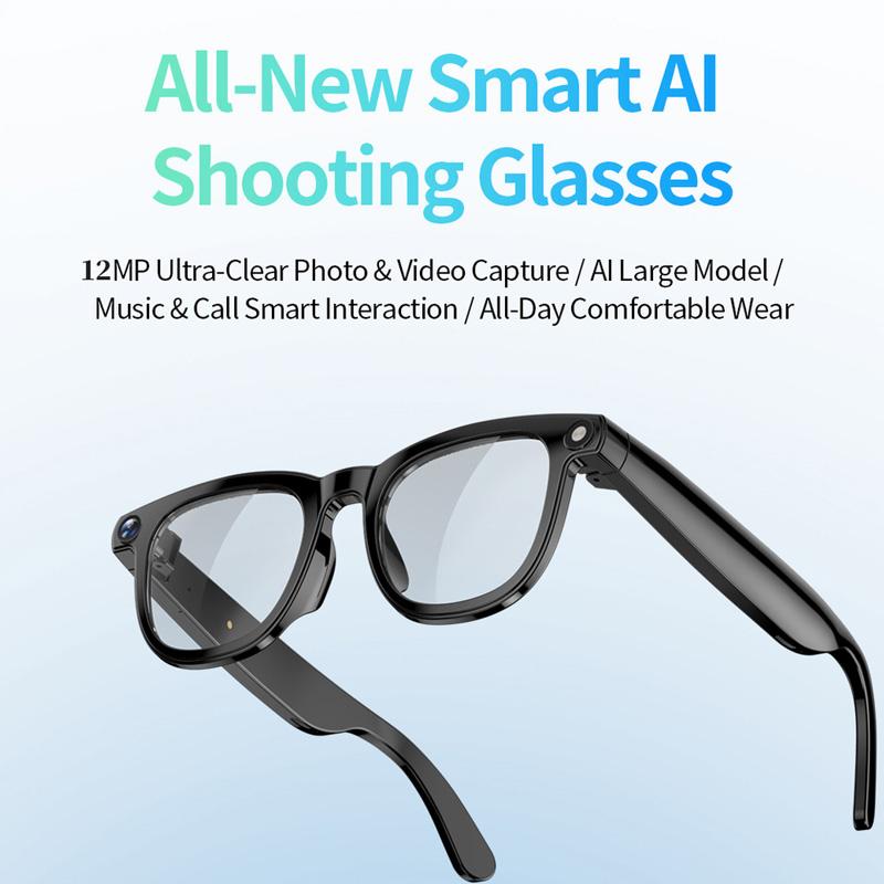 JS01 Pro Smart Glasses Support 12MP Camera, AI Translation, Human ...