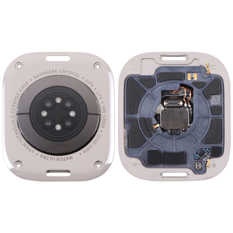 Apple Watch Ultra 49mm用の充電モジュール付きガラスバックカバー