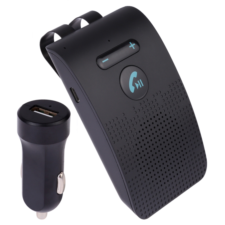 SP09 Multipoint Wireless Bluetooth V4.2 Handsfree Car Kit Speaker  Speakerphone, Support Voice Readout & Vibration Sensor