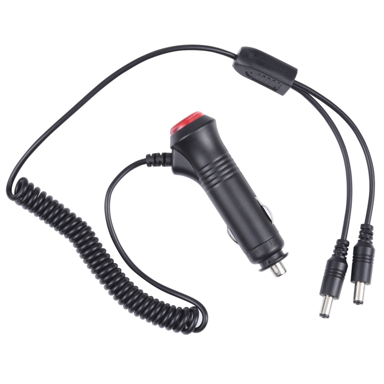 car cigarette lighter plug voltage Male to 5.5 x 2.1mm Male Heavy Duty 16AWG Cable line safety fuse Automobile auxiliary power outlet -