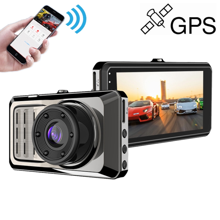 D908 3 inch Car Ultra HD Driving Recorder, Single Recording + GPS ...