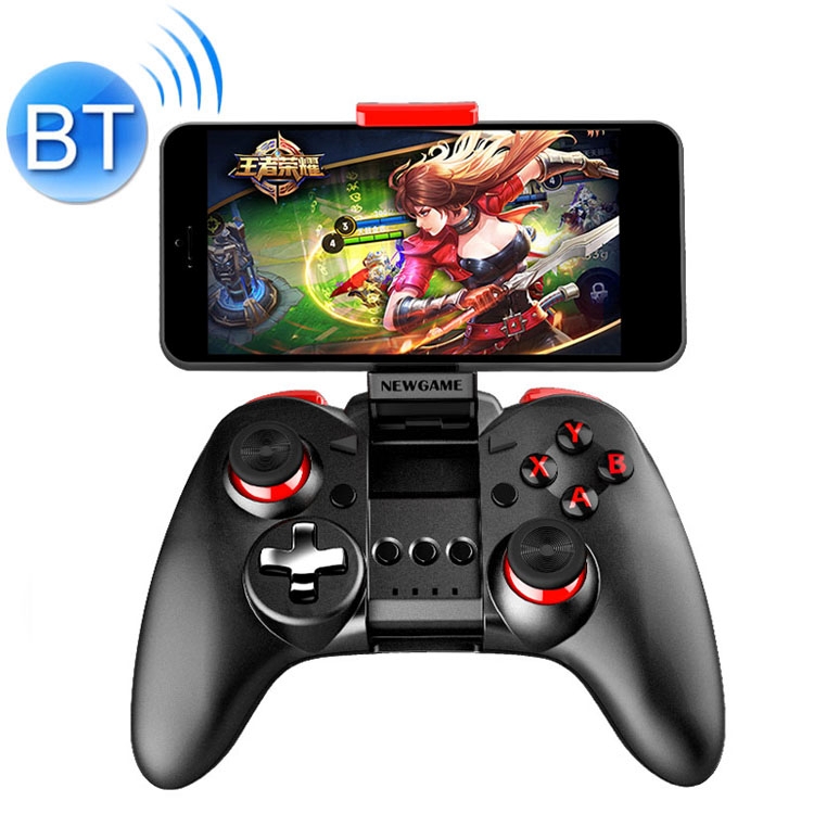 S6 Wireless Bluetooth Game Controller Handle With Bracket & Receiver ...