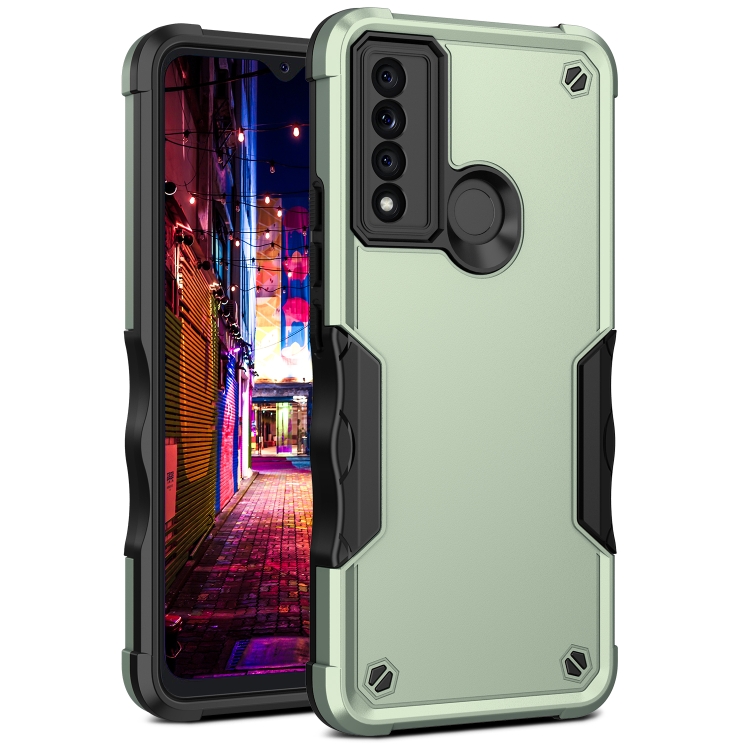 For TCL 20 XE Non-slip Armor Phone Case(Green) For TCL 20 XE Non-slip Armor Phone Case(Green)