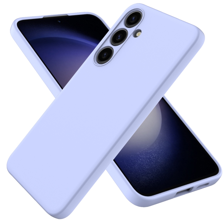 Samsung Galaxy S24 5G用 ソリッドカラー リキッドシリコン 耐衝撃 