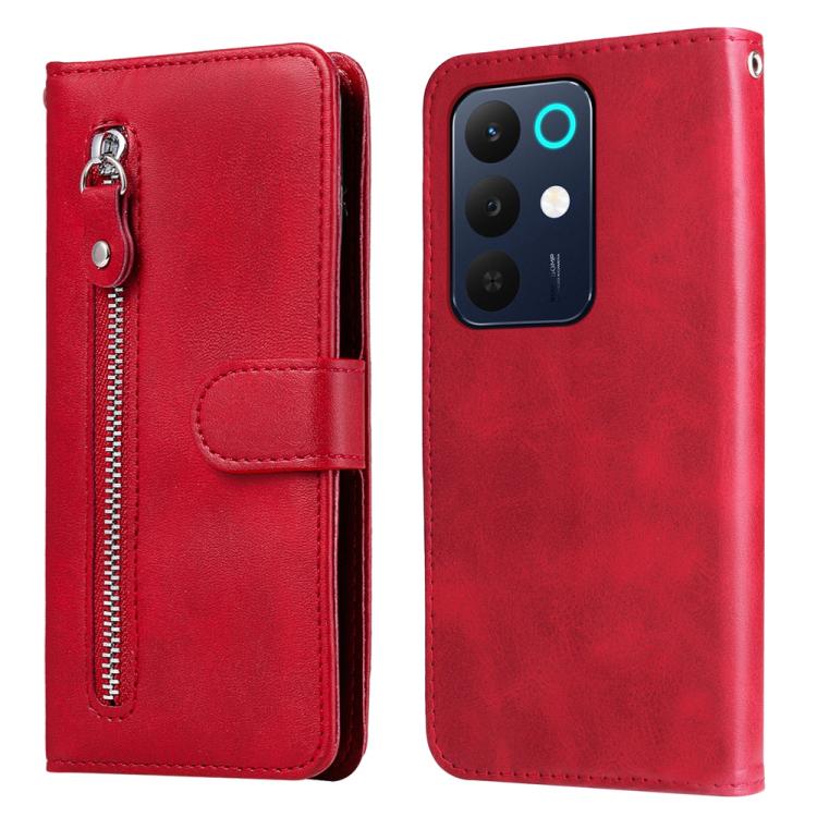 Custodia Portafoglio A Libro Per Oppo Find X2 Pro – Pelle PU Magnetica Con 3 Slot Carte E Supporto, Colore Rosso - 4