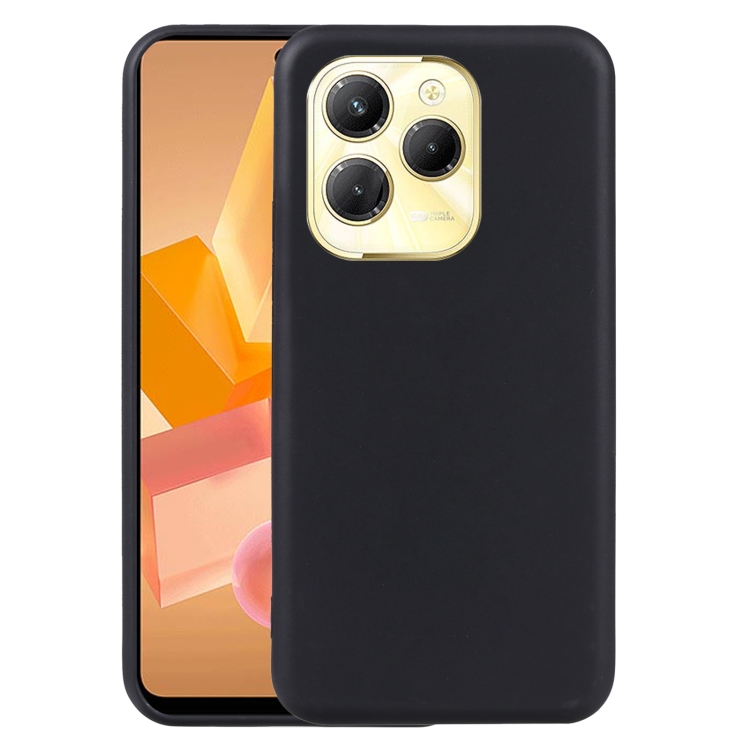 KJYFOANI Cover per Infinix Hot 40i Custodia, Nero Morbido Silicone