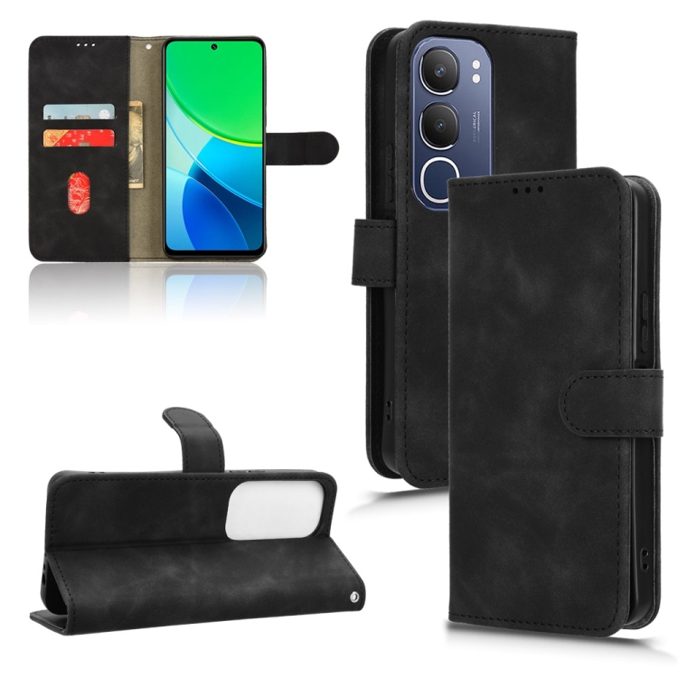 SEAHAI Cover Per Vivo Y19s, Custodia Pelle Flip Portafoglio Con