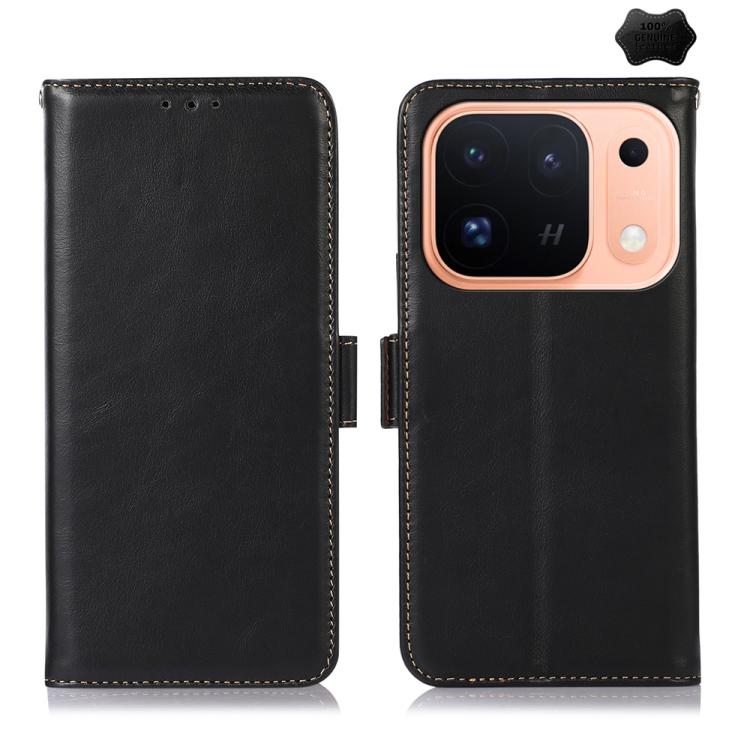 For OPPO Find X10 Pro Max 5G Crazy Horse Top Layer Cowhide Leather Phone Case(Black)