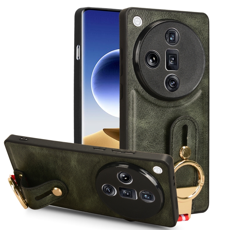 Para OPPO A9 2020 y A5 2020 y A11X Estuche de cuero con tapa horizontal agnética de negocios con sensación de piel retro (verde ilitar Para OPPO A9 2020 y A5 2020 y A11X Estuche de cuero con tapa horizontal agnética de negocios con sensación de piel retro (verde ilitar