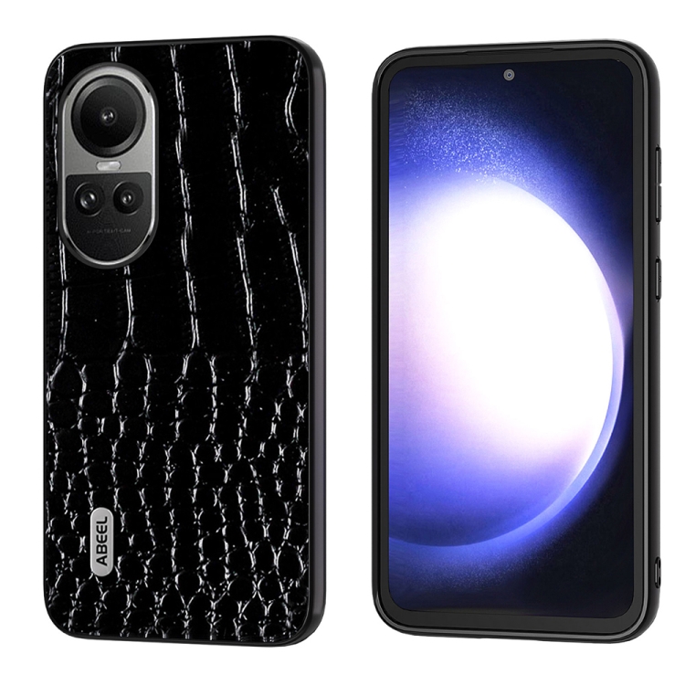 OPPO Reno 10 / 10 Pro グローバル ABEEL 織りチェック柄 PU 電話