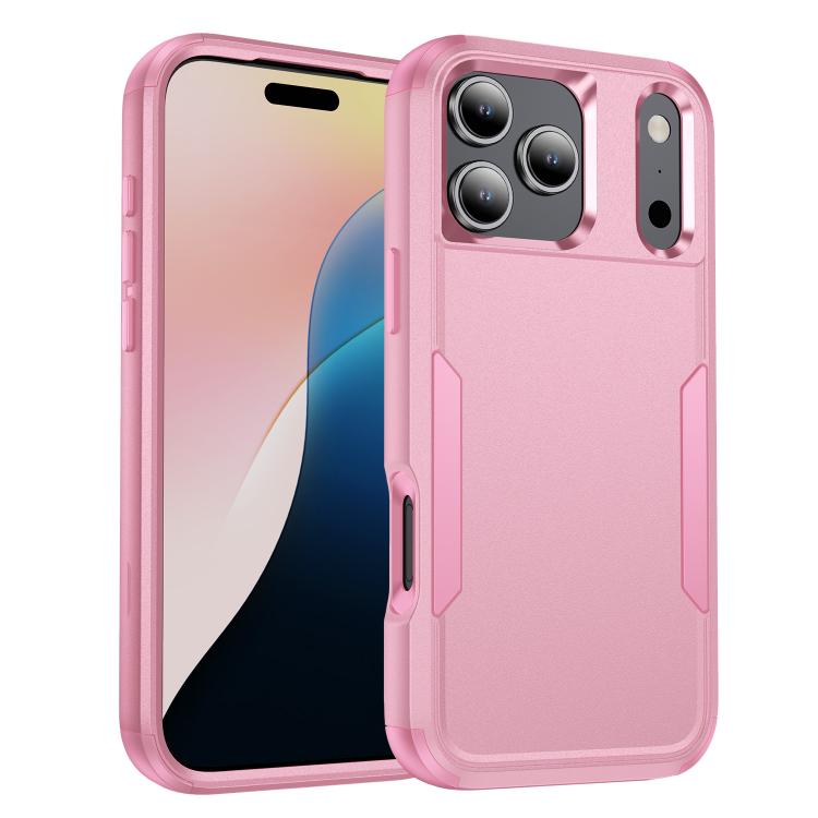 iPhone 17 Pro Commuter 用 耐衝撃 TPU + PC 携帯ケース (ピンク)