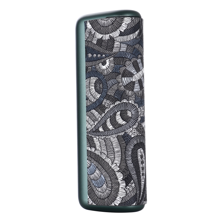 For IQOS ILUMA Prime PU Leather Electronic Cigarette Protective Case(Waist Flower Black) For IQOS ILUMA Prime PU Leather Electronic Cigarette Protective Case(Waist Flower Black)