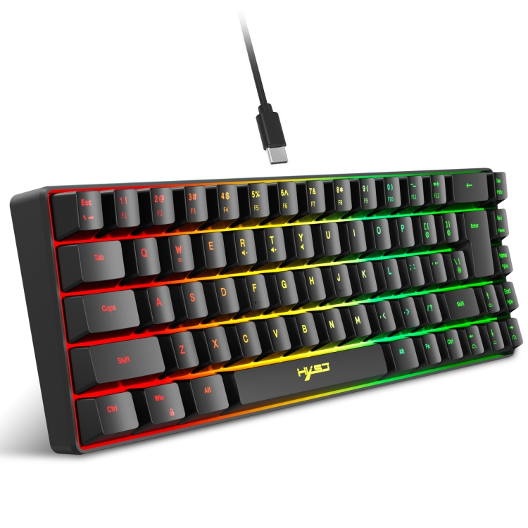 Tastiera Meccanica Cablata 61 Tasti Con Retroilluminazione LED – Ergonomica Per Gaming E Ufficio