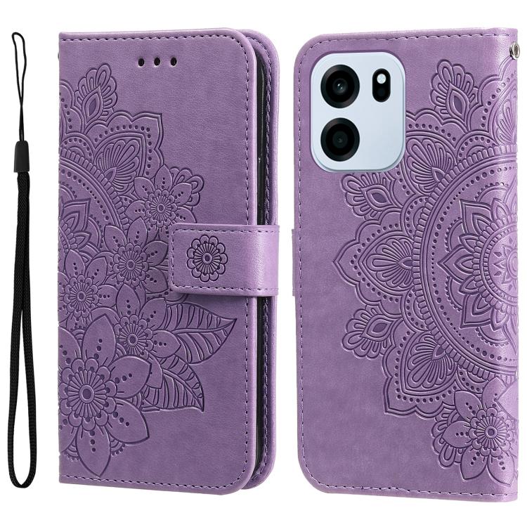 HONLEN Custodia Flip In Pelle PU Per OPPO Reno15 F / FS 5G – Cover Magnetic Wallet Con Stampato Mandala, 3 Slot Per Carte E Funzione Stand
