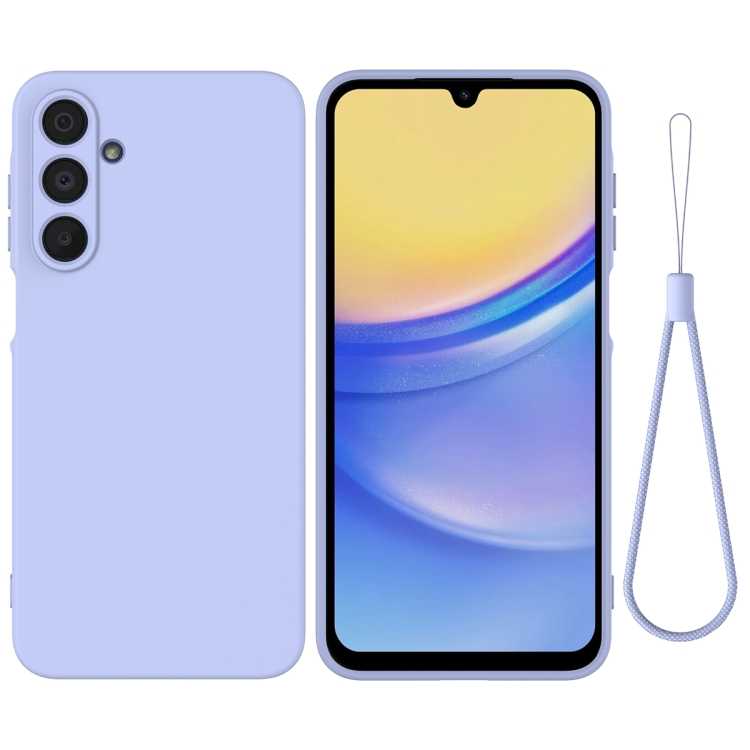 For Samsung Galaxy A16 5G Solid Color Liquid Silicone Dropproof Full Coverage Phone Case(Purple) For Samsung Galaxy A16 5G Solid Color Liquid Silicone Dropproof Full Coverage Phone Case(Purple)
