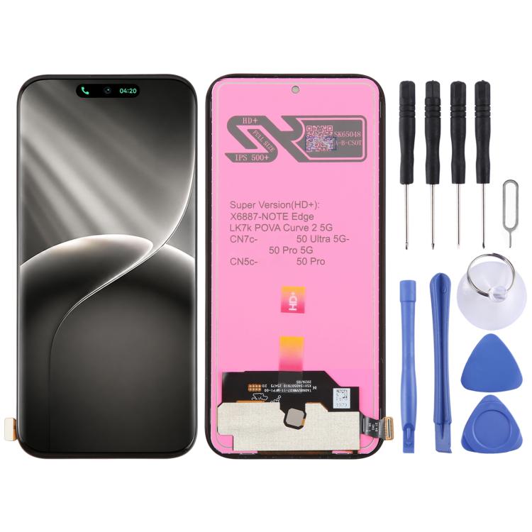 For Tecno Camon 50 Pro 5G CN7c OEM LCD Screen with Digitizer Full Assembly